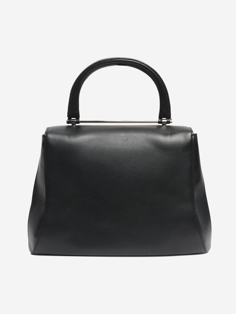 Black leather top handle bag Top Handle Bags Mansur Gavriel 