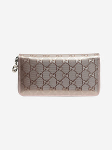 Gucci Purple metallic Monogram wallet