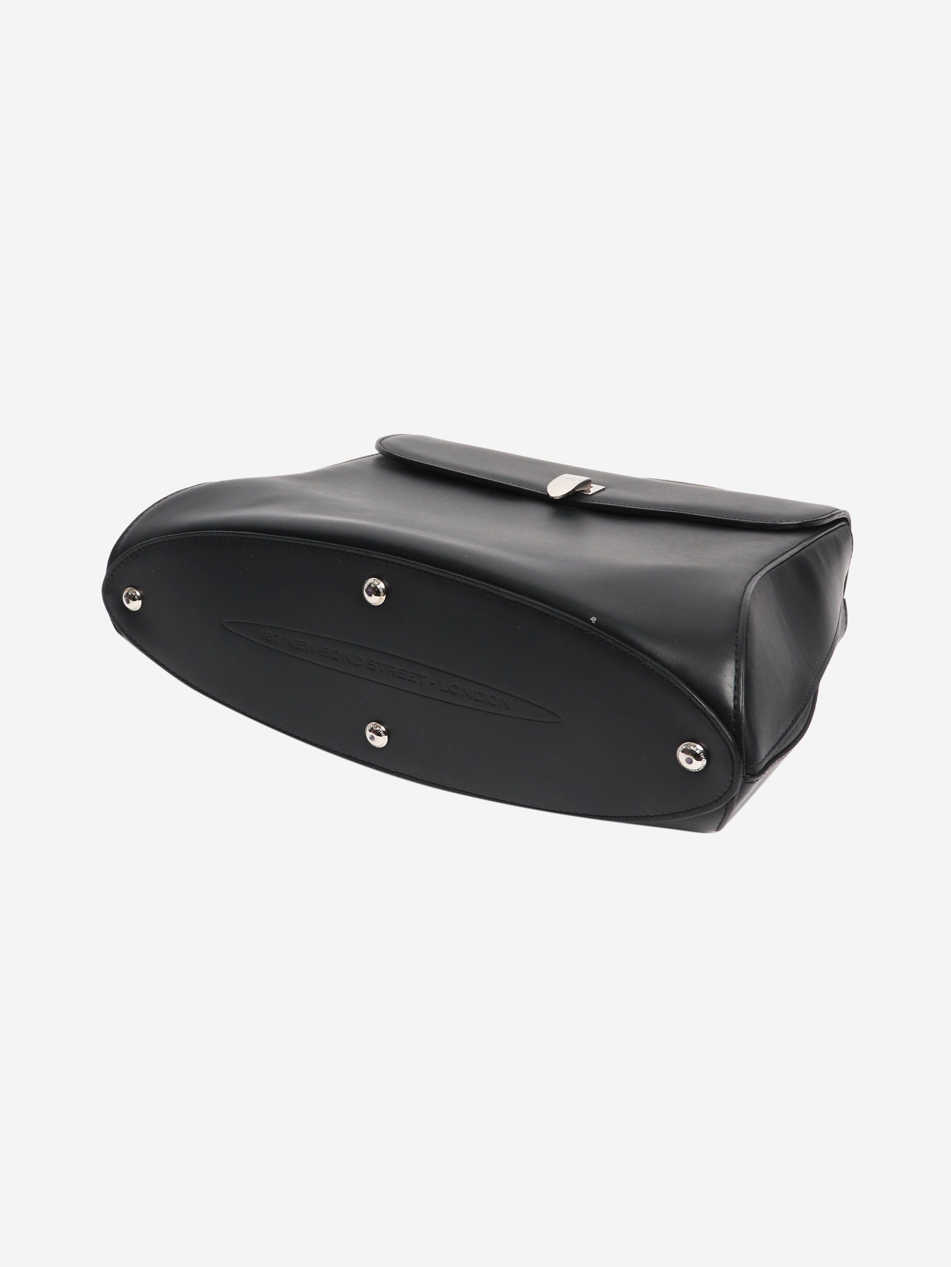 Black leather top handle bag Top Handle Bags Mansur Gavriel 