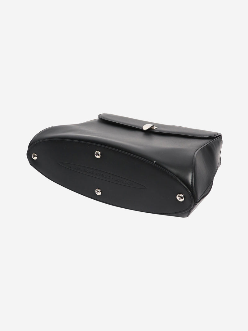 Black leather top handle bag Top Handle Bags Mansur Gavriel 