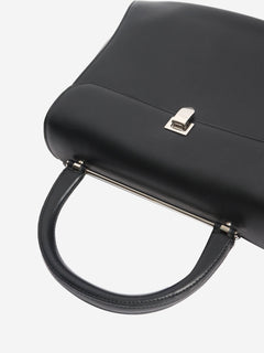 Black leather top handle bag Top Handle Bags Mansur Gavriel 