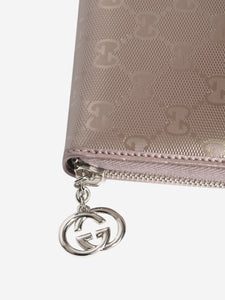 Gucci Purple metallic Monogram wallet