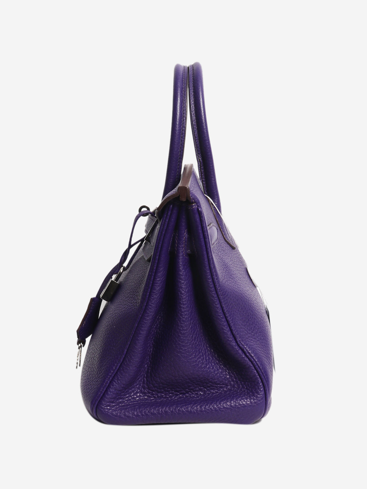 Purple 2010 Birkin 30 bag in Clemence leather Top Handle Bags Hermes 