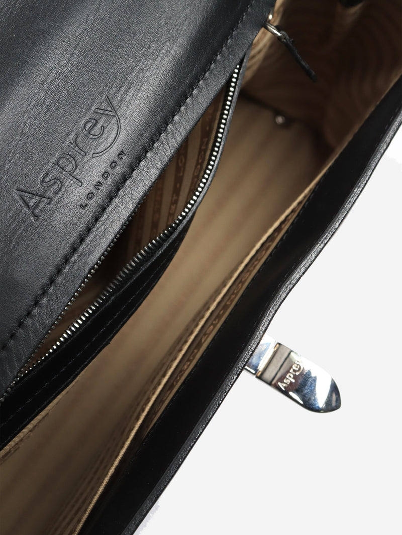 Black leather top handle bag Top Handle Bags Mansur Gavriel 