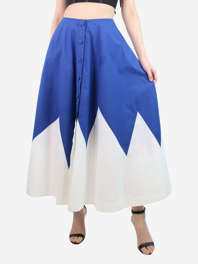 Blue popeline cotton midi skirt - size S Skirts La Double J 