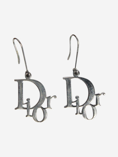 Silver oblique earrings Earrings Christian Dior 