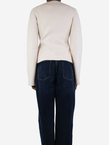 Jenni Kayne Cream wool button-up cardigan - size XS