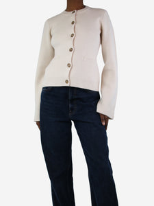 Jenni Kayne Cream wool button-up cardigan - size XS