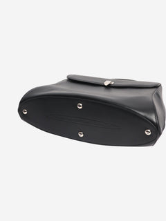 Black leather top handle bag Top Handle Bags Asprey 