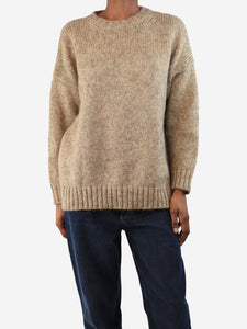 Weekend Max Mara Gold lurex jumper - size XS