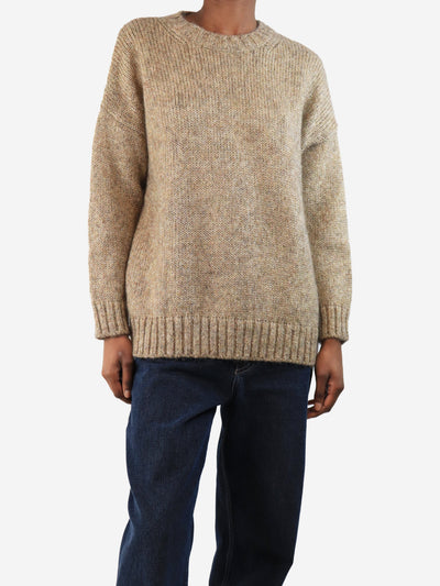 Gold lurex jumper - size XS Knitwear Weekend Max Mara 