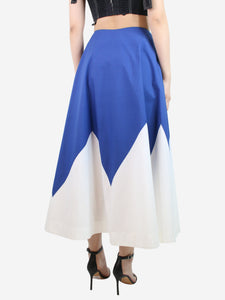 La Double J Blue popeline cotton midi skirt - size S