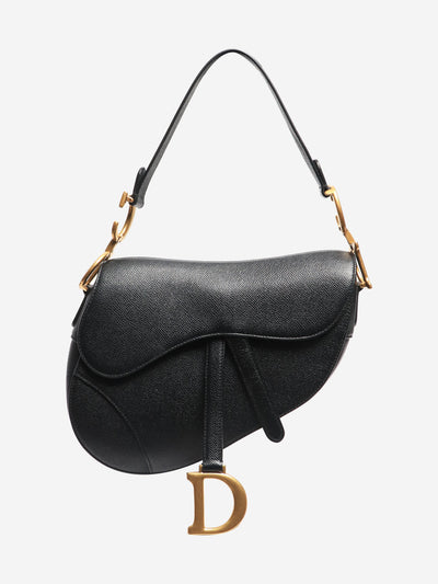 Black leather saddle bag Shoulder bags Dior 