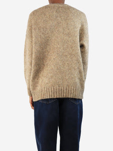 Weekend Max Mara Gold lurex jumper - size XS