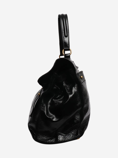 Black vintage muse patent leather bag alternate image