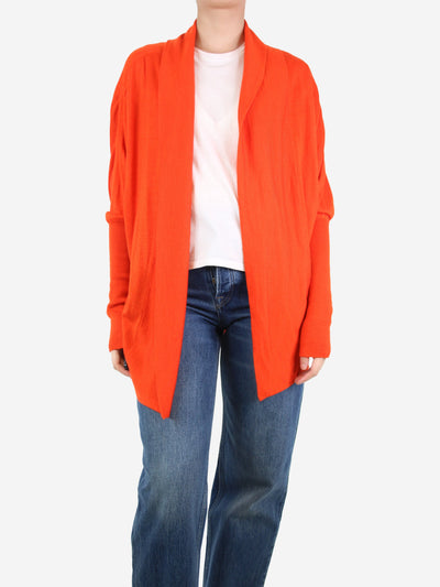 Orange cashmere-blend cardigan - size UK 10 Knitwear Jil Sander 