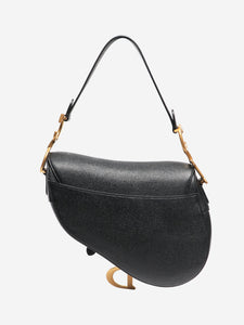 Dior Black leather saddle bag