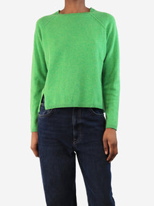 No Name Green cashmere raglan sweater - size XS