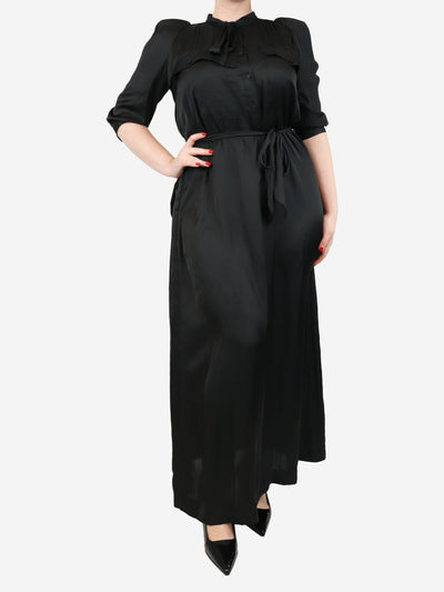 Black satin maxi dress - size M Dresses Zadig & Voltaire 