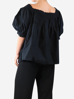 Black off the shoulder button-down blouse - size XXL Tops Doen 