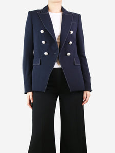 Veronica Beard Navy blue double-breasted jacket - size UK 10