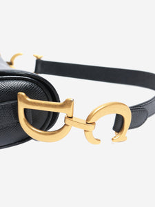 Dior Black leather saddle bag