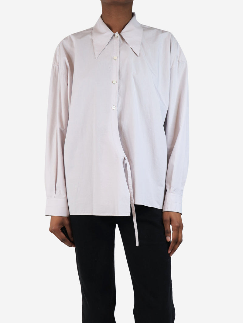 Pale lilac twisted shirt - size UK 6 Tops Lemaire 