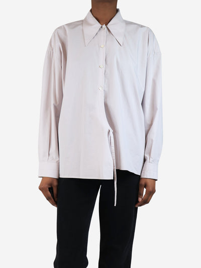 Pale lilac twisted shirt - size UK 6 Tops Lemaire 