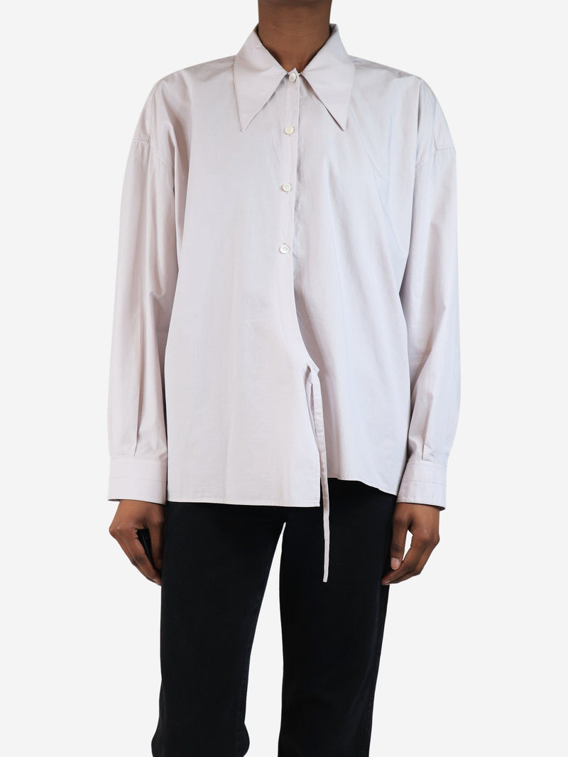 Pale lilac twisted shirt - size UK 6 Tops Lemaire 