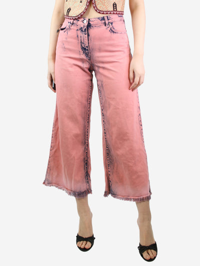 Pink acid washed jeans - size UK 10 Trousers MSGM 