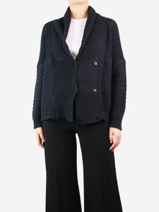 Isabel Marant Etoile Black double-breasted knitted cardigan - size M