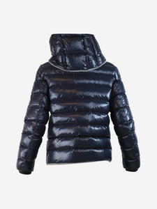 Moncler Navy blue hooded puffer jacket - size XXS