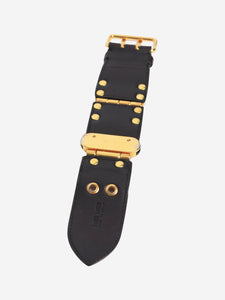 Miu Miu Brown studded cuff bracelet