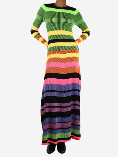 Multicolour striped knit maxi dress - size XS Dresses Christopher John Rodgers 