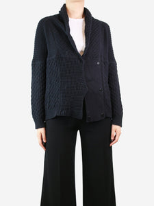 Isabel Marant Etoile Black double-breasted knitted cardigan - size M