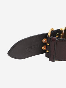 Miu Miu Brown studded cuff bracelet