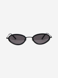 Dagmar Black oval sunglasses