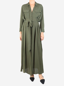 L'Agence Green belted shirt dress - size S
