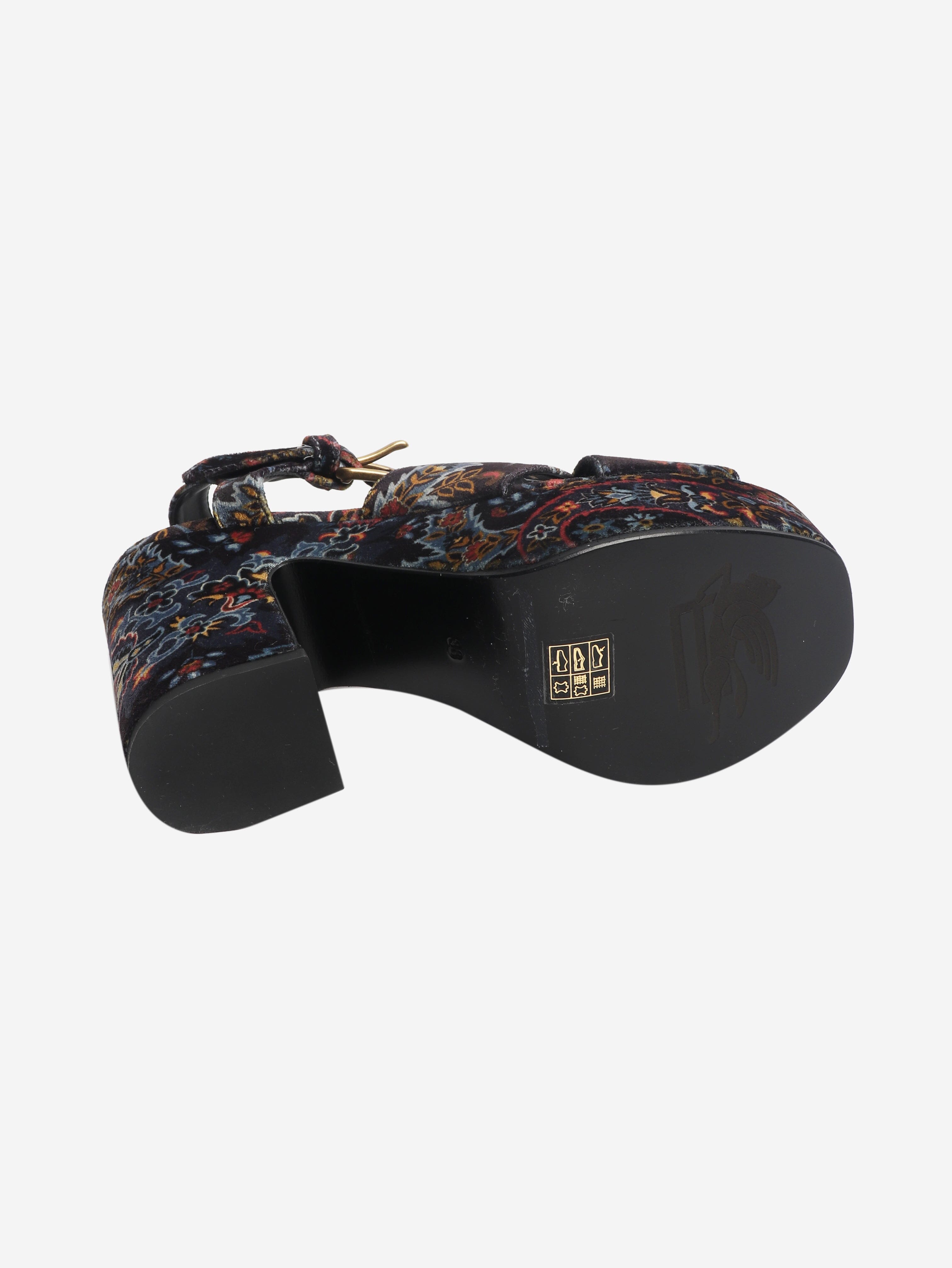 Multicolour paisley platform sandals - size EU 38 Heels Etro 