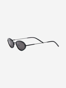 Dagmar Black oval sunglasses