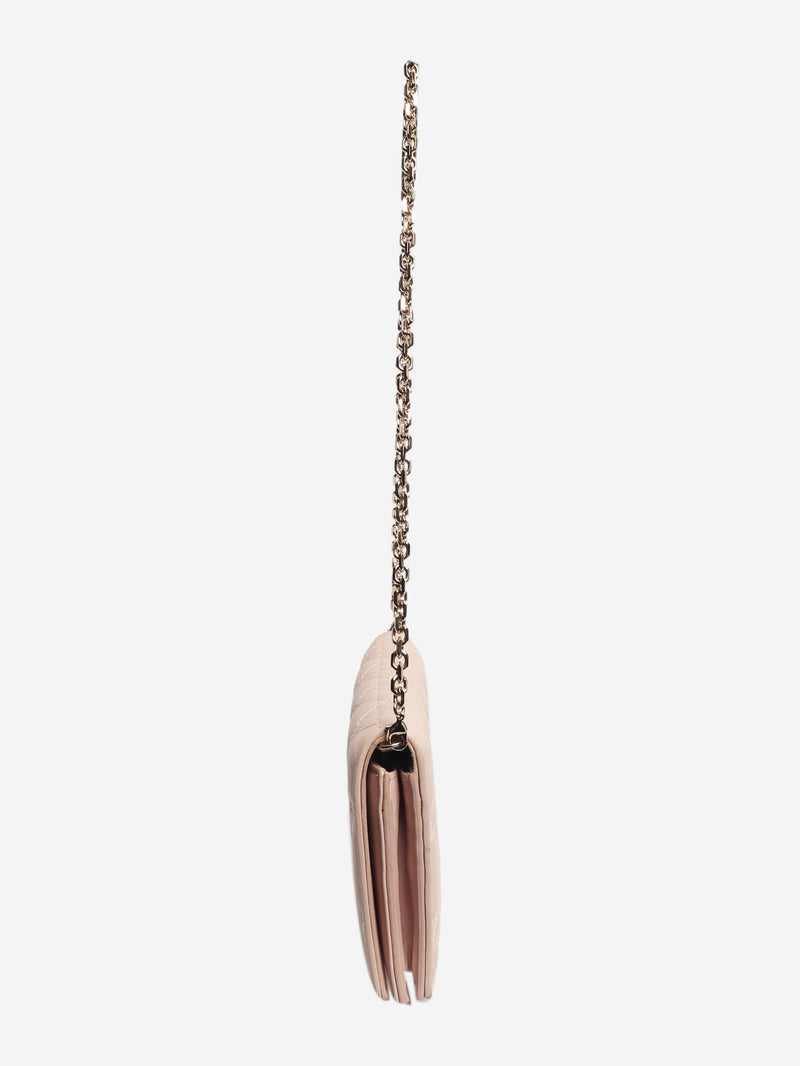 Light pink 2016 Voyageur chain wallet Cross Body Bags Dior 