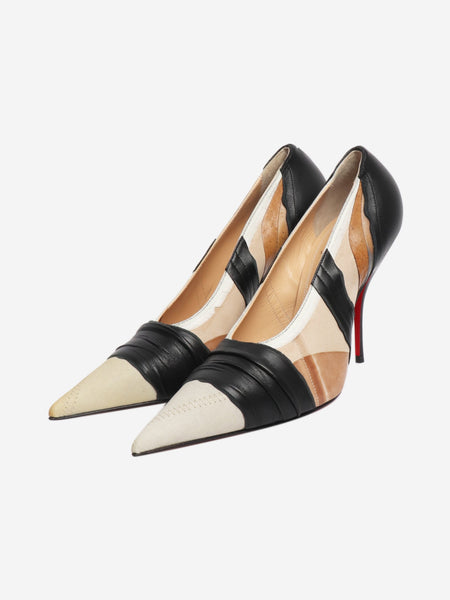 Leather patchwork heels - EU 39 alternate image
