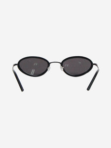 Dagmar Black oval sunglasses