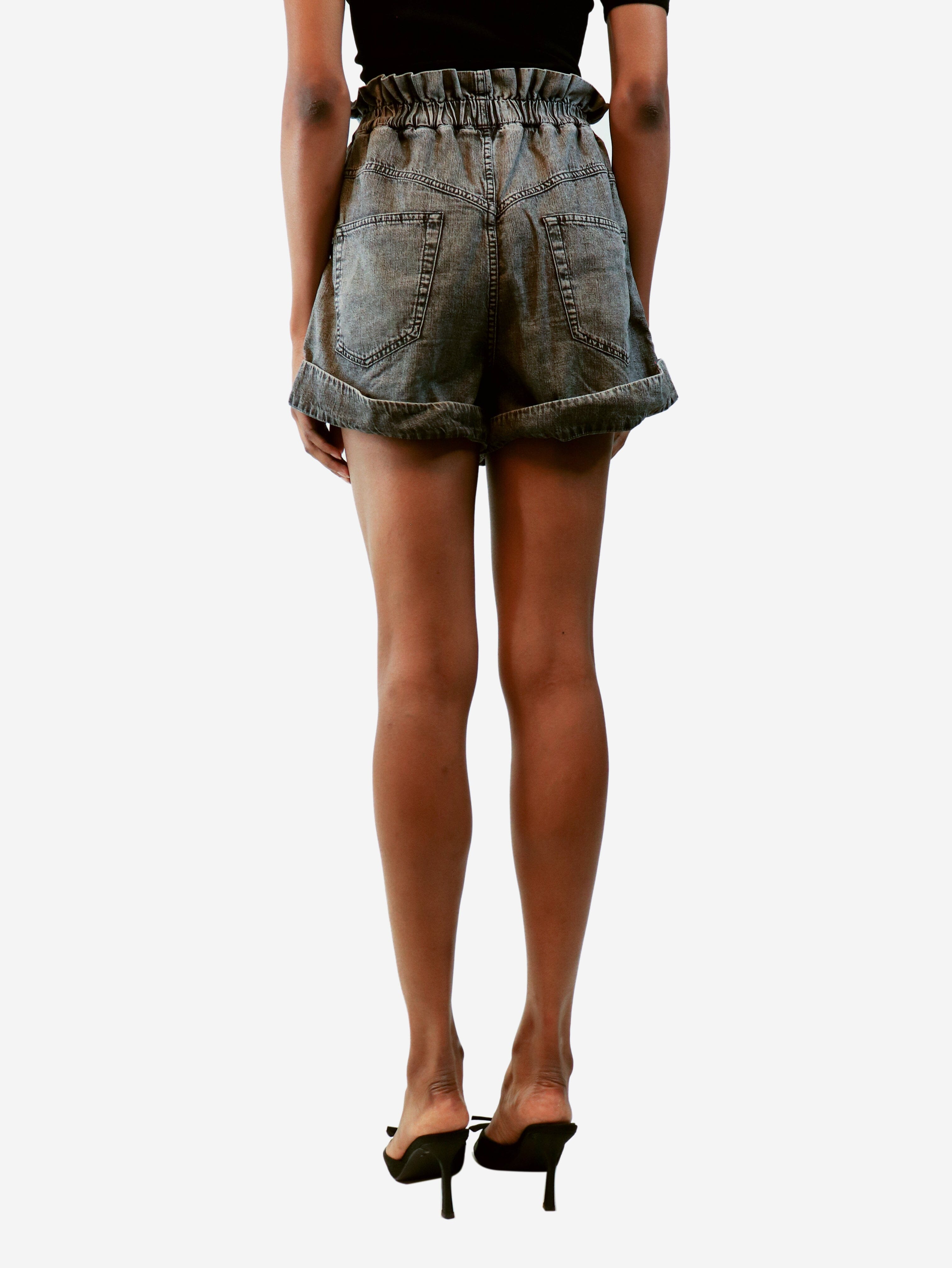 Grey Titea denim shorts - size UK 8 Denim Isabel Marant 