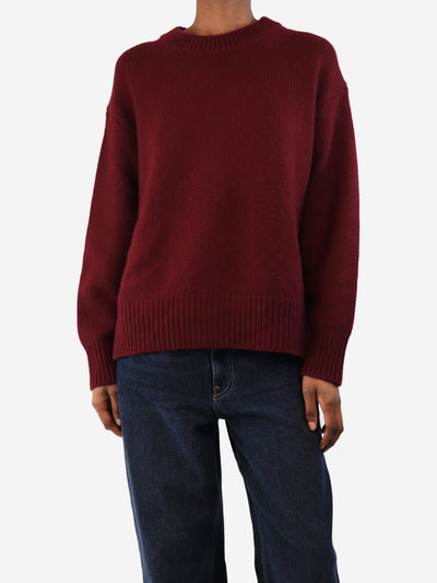 Burgundy cashmere cardigan - size XS Knitwear Lisa Yang 