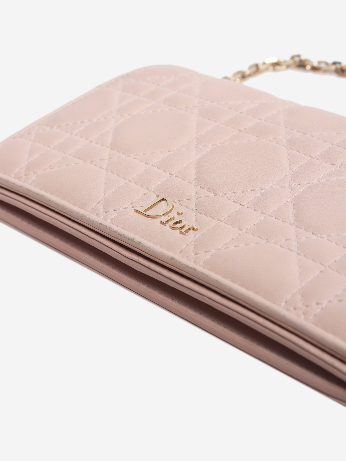 Light pink 2016 Voyageur chain wallet Cross Body Bags Dior 