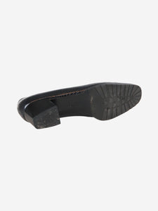 Salvatore Ferragamo Blue croc effect heels - size UK 4.5