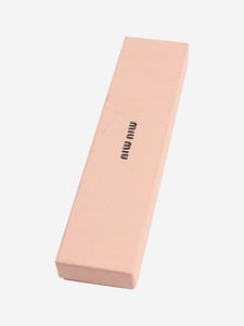 Miu Miu Brown studded cuff bracelet