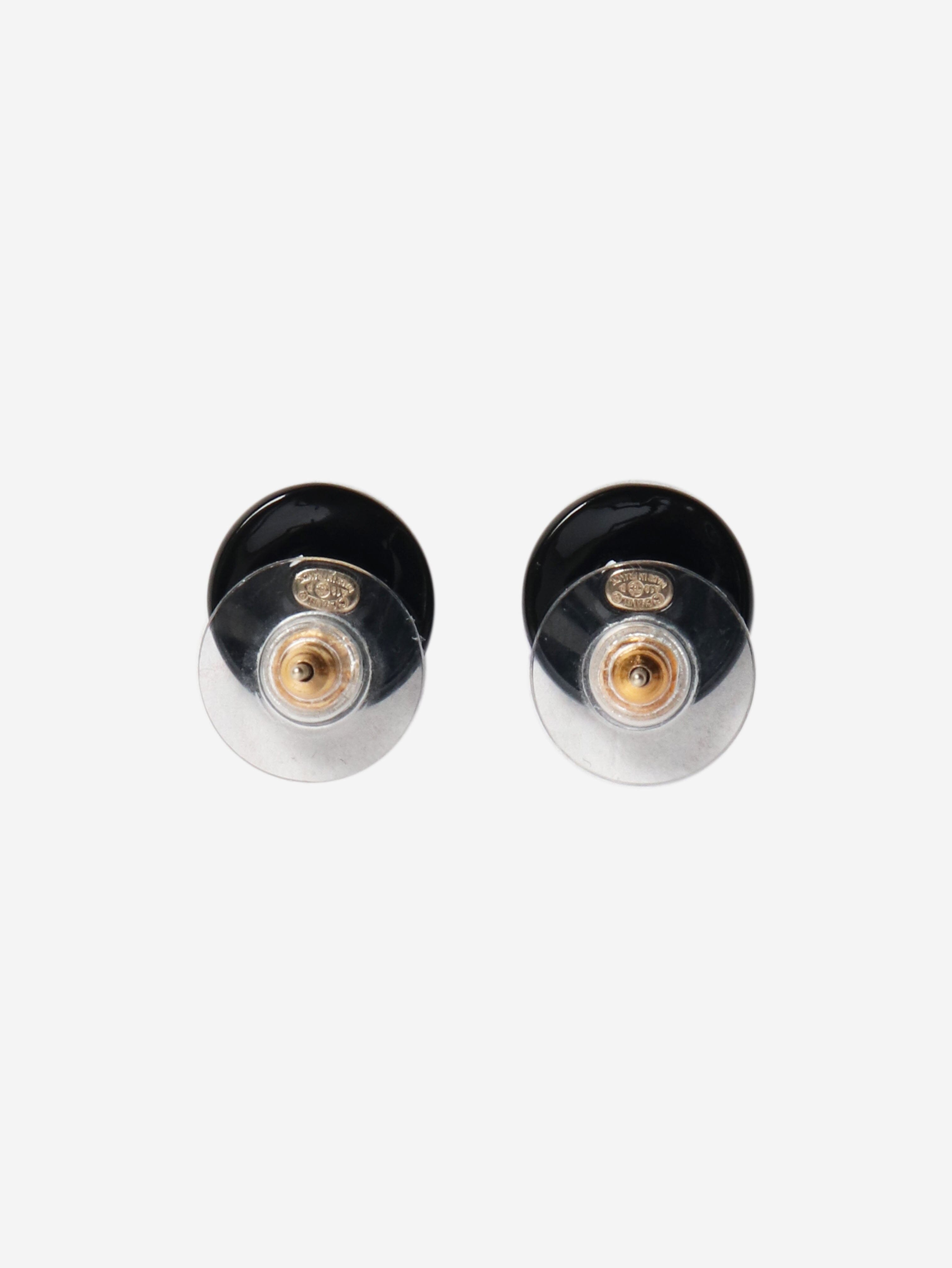Black Coco Mark A19P stud earrings Earrings Chanel 