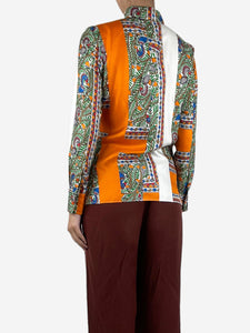 Tory Burch Multicolour printed silk shirt - size UK 8